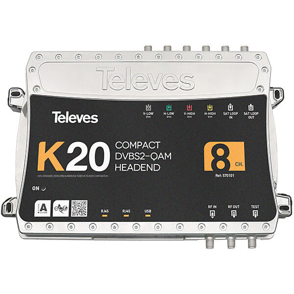 Televes Kompaktkopfstelle 8 Tr. DVB-S2 in QAM K20-8